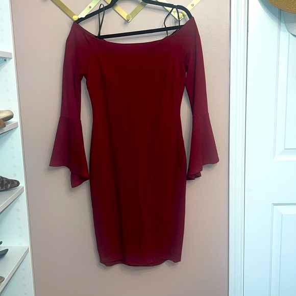 Off the Shoulder Cocktail Dress - Picture 2 of 7